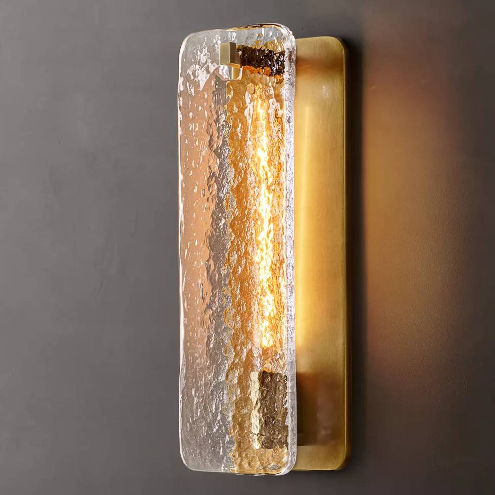 Calamette Striated Glass Wall Sconce - Zelno