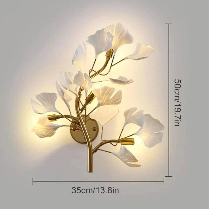 Calla Modern Leaf Wall Lamp - Zelno Lighting