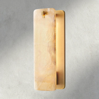 Calomota Glass/ Alabaster Sconce 13", 16" - Zelno