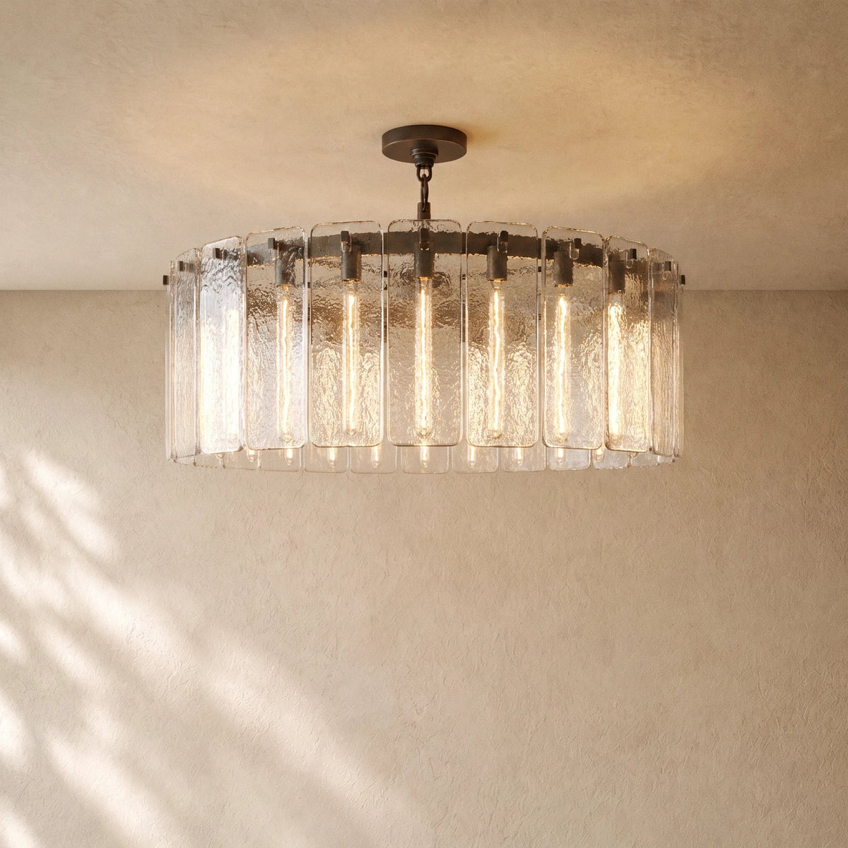 Calomota Glass Round Chandelier 36", 48", 60" - Zelno