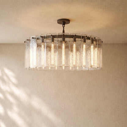 Calomota Glass Round Chandelier 36", 48", 60" - Zelno