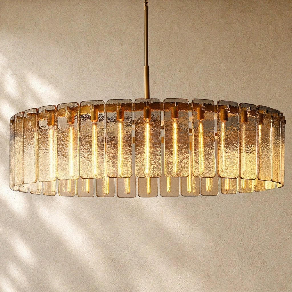 Calomota Glass Round Chandelier 36", 48", 60" - Zelno
