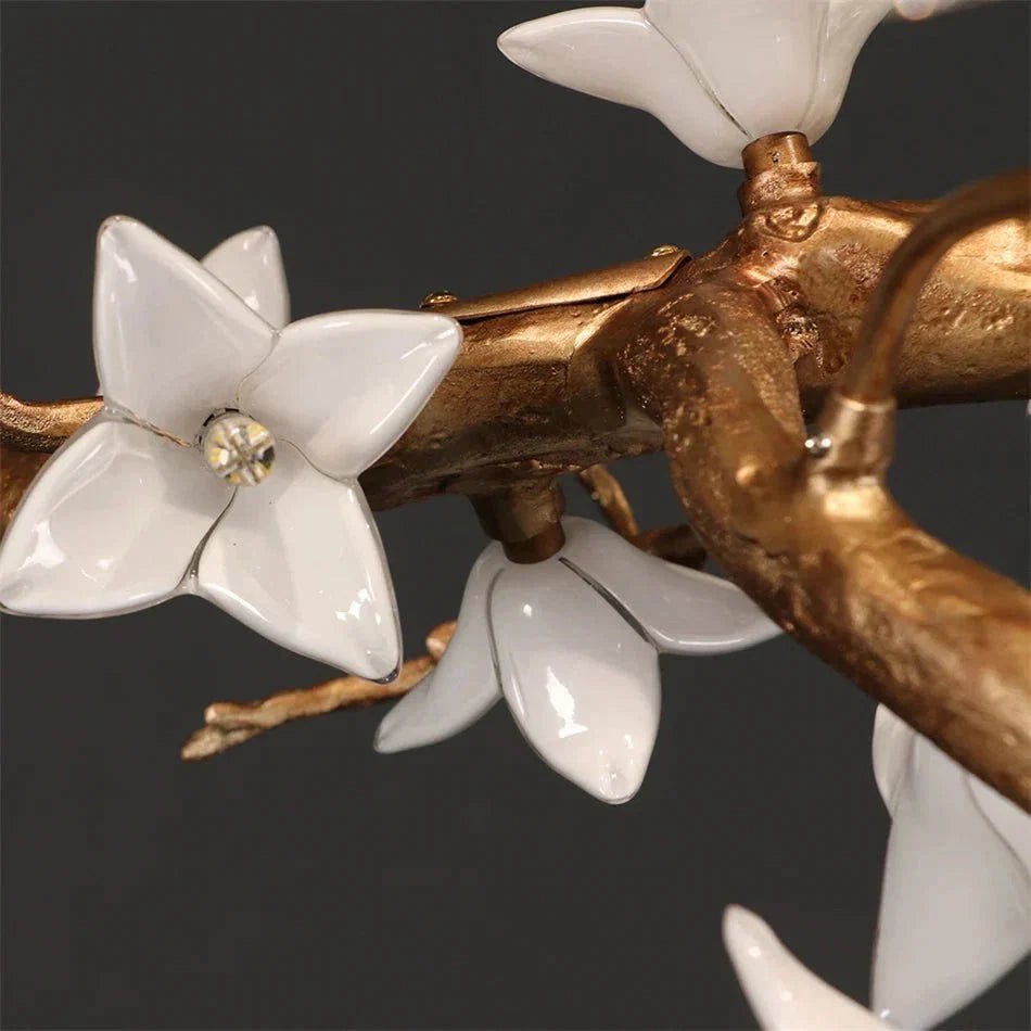 Calyx Bird Branch Chandelier for Dining Room - Zelno Lighting