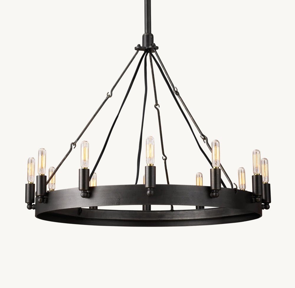 Camena Vintage Filament Round Chandelier - Zelno Lighting