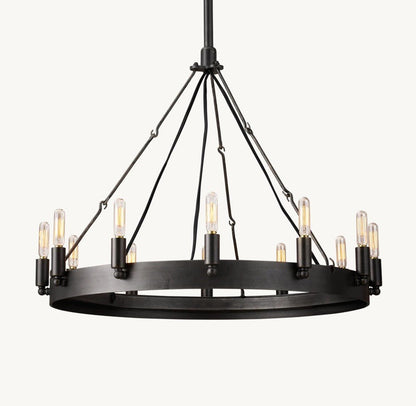 Camena Vintage Filament Round Chandelier - Zelno Lighting