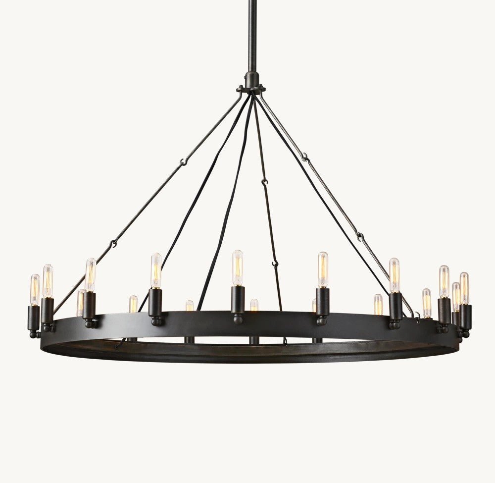 Camena Vintage Filament Round Chandelier - Zelno Lighting