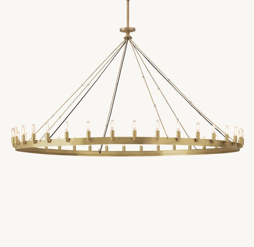 Camena Vintage Filament Round Chandelier - Zelno Lighting