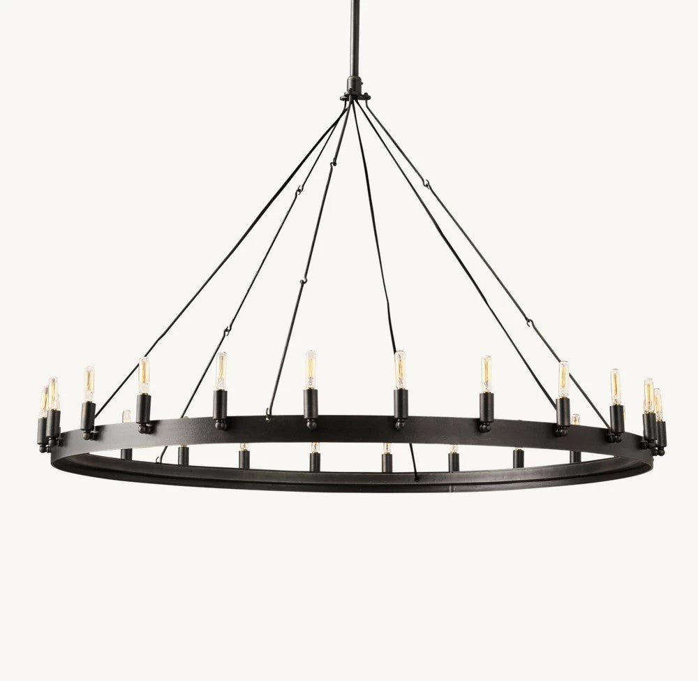 Camena Vintage Filament Round Chandelier - Zelno Lighting