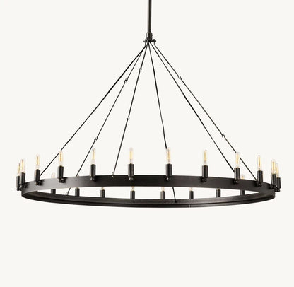 Camena Vintage Filament Round Chandelier - Zelno Lighting