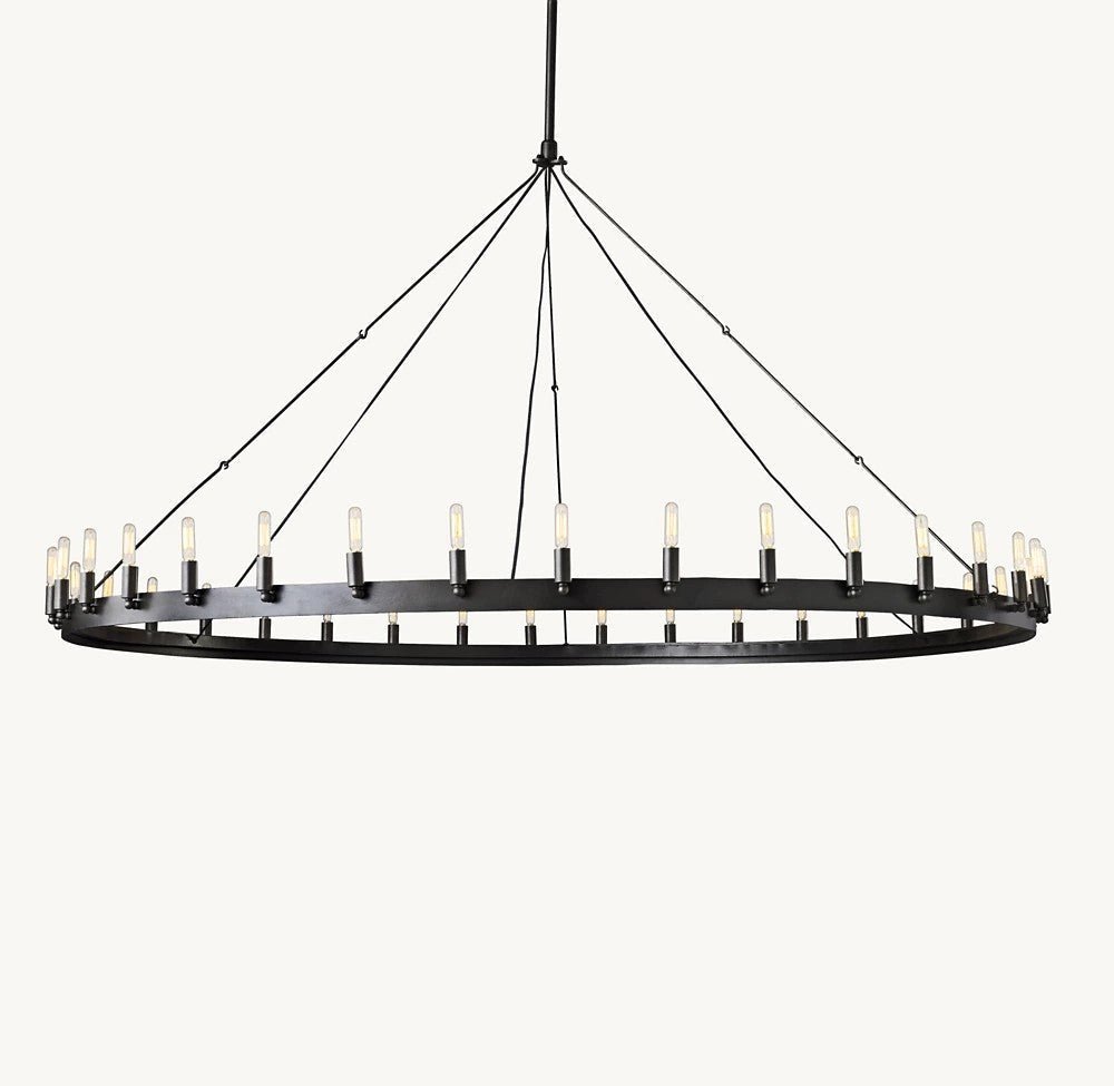 Camena Vintage Filament Round Chandelier - Zelno Lighting