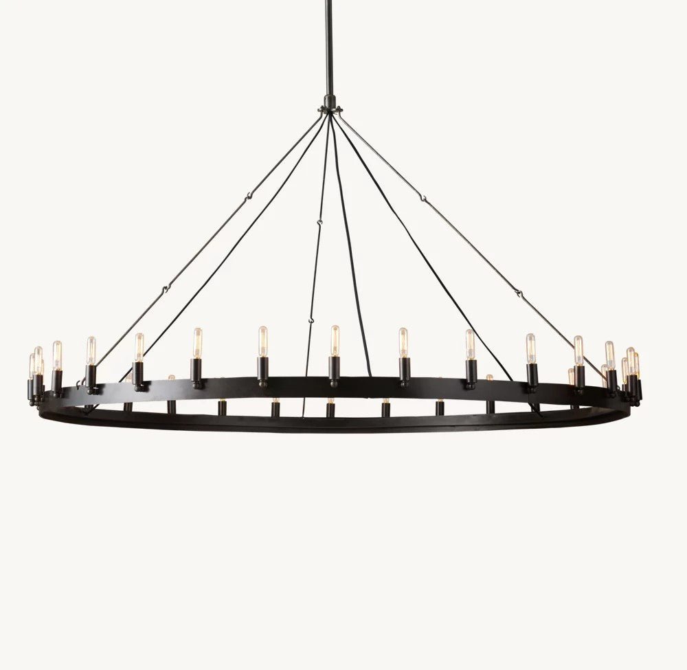 Camena Vintage Filament Round Chandelier - Zelno Lighting