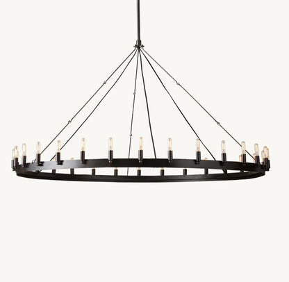 Camena Vintage Filament Round Chandelier - Zelno Lighting