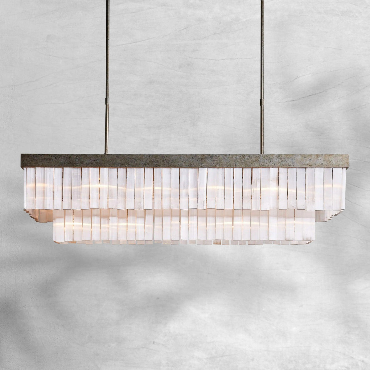 Cameron Rectangular Chandelier 49''59'' - Zelno