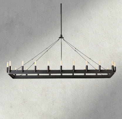Camino Rectangular Chandelier 41", 54" - Zelno Lighting