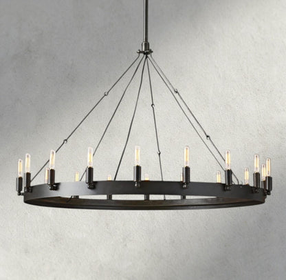 Camino Round Chandelier 26", 38", 50", 63", 73" - Zelno Lighting