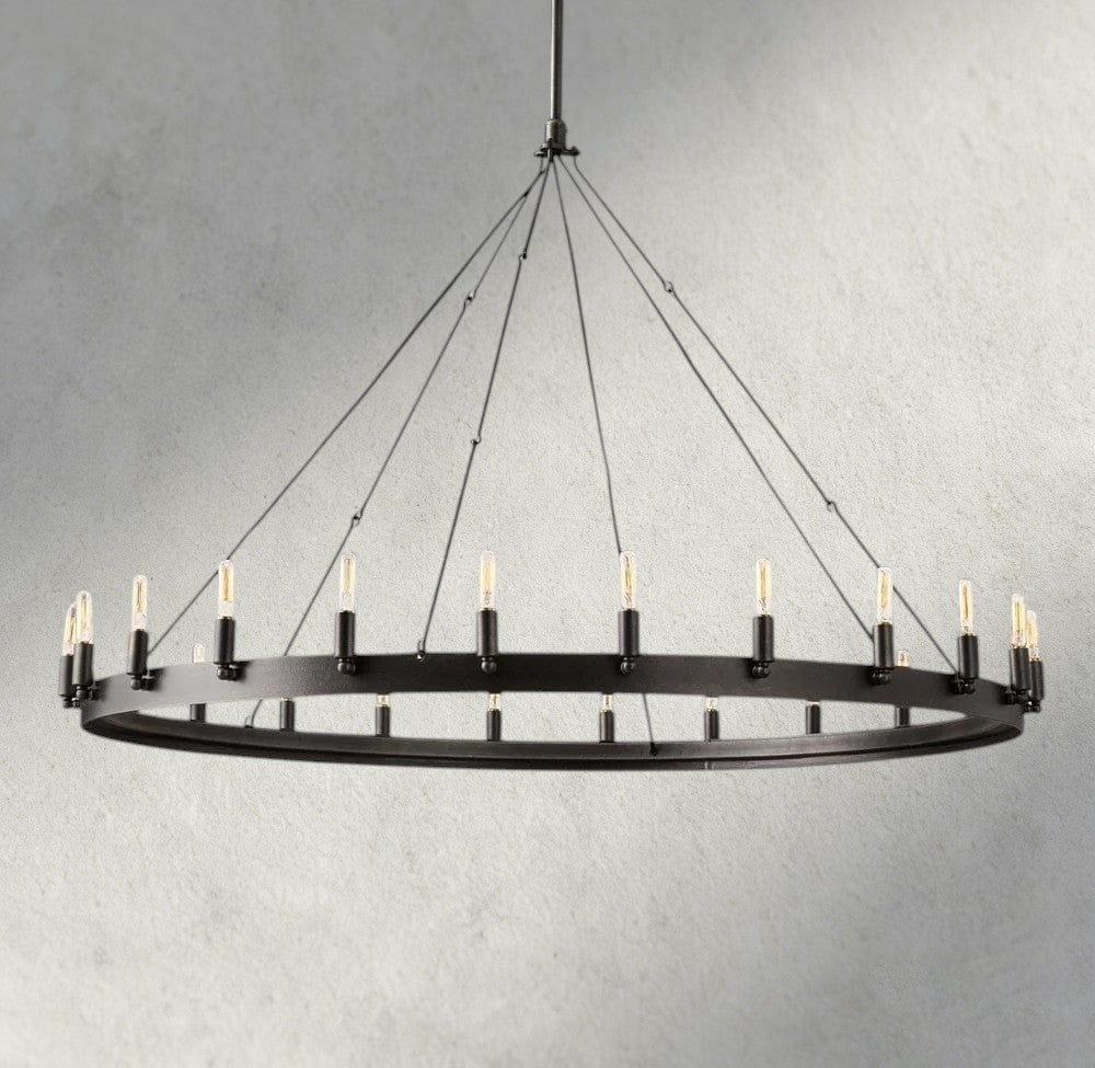 Camino Round Chandelier 26", 38", 50", 63", 73" - Zelno Lighting