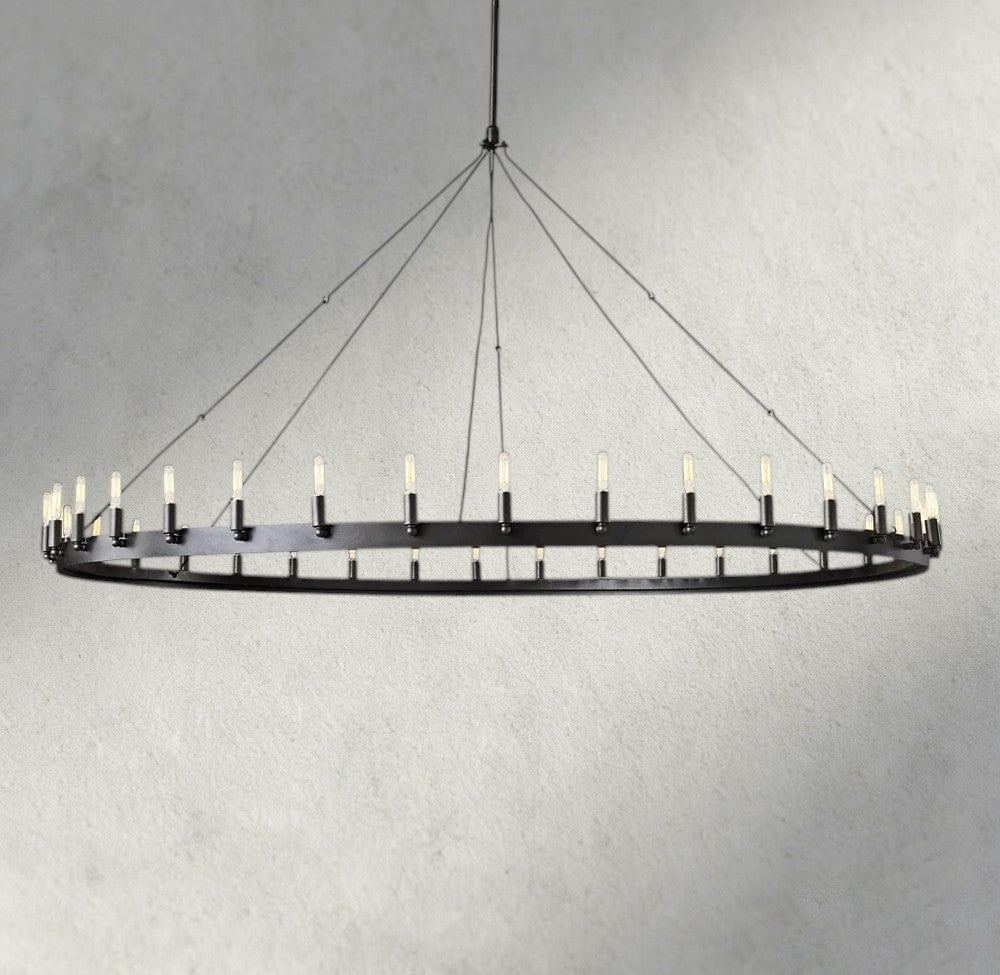 Camino Round Chandelier 26", 38", 50", 63", 73" - Zelno Lighting