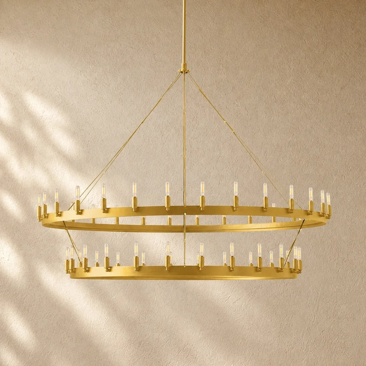 Caminon Vintage 2-Tier Round Chandelier - Zelno