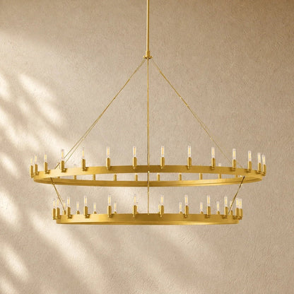 Caminon Vintage 2-Tier Round Chandelier - Zelno