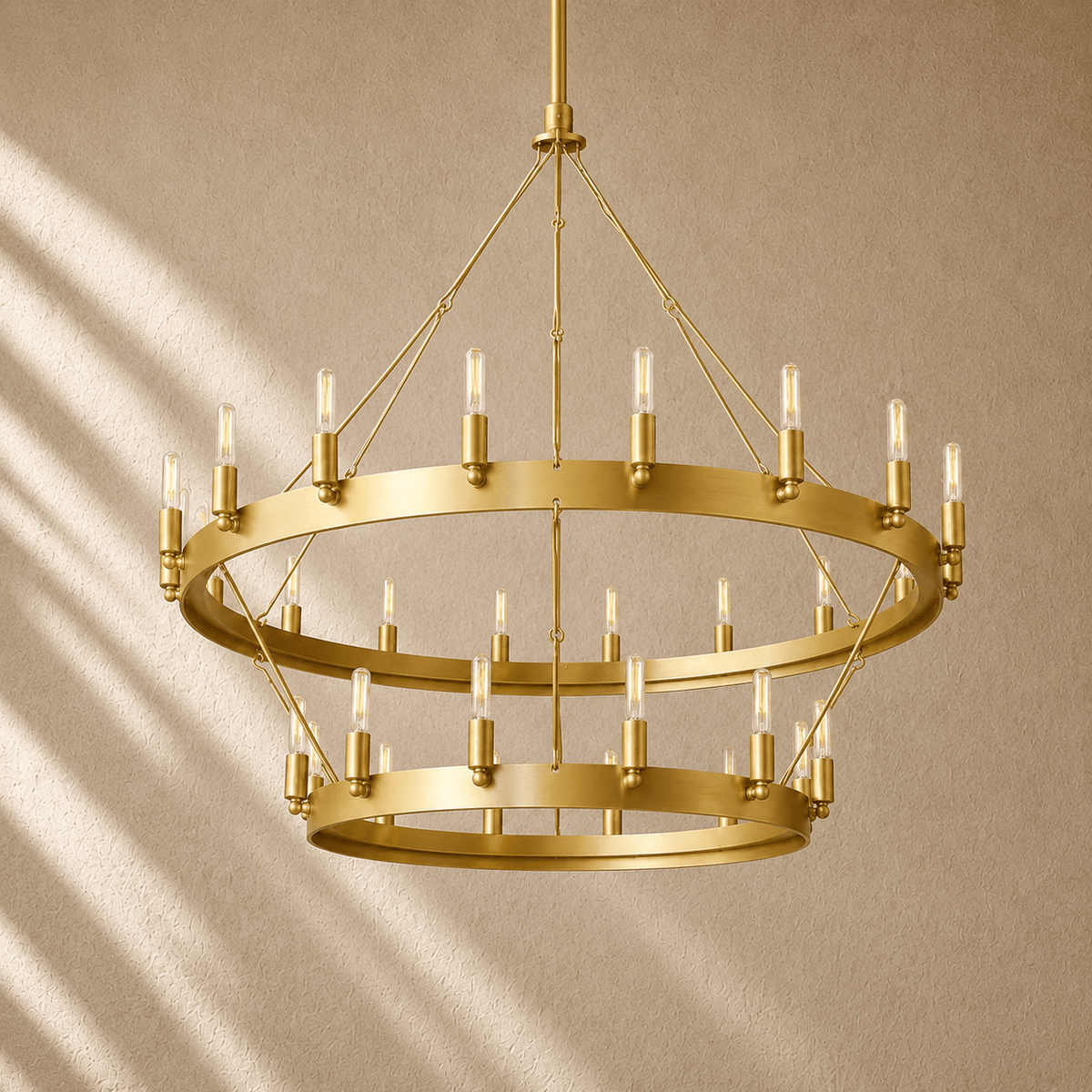 Caminon Vintage 2-Tier Round Chandelier - Zelno