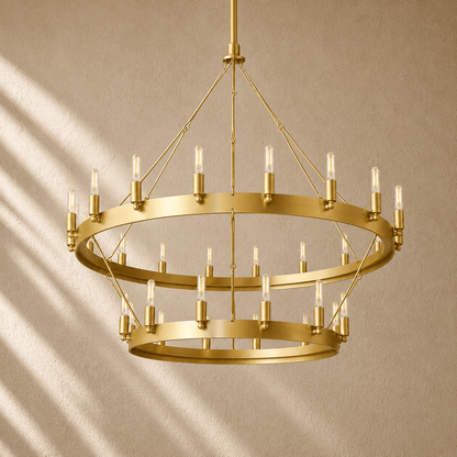 Caminon Vintage 2-Tier Round Chandelier - Zelno