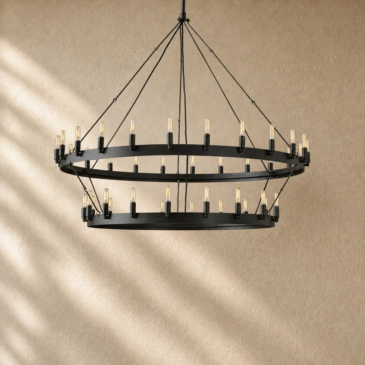 Caminon Vintage 2-Tier Round Chandelier - Zelno