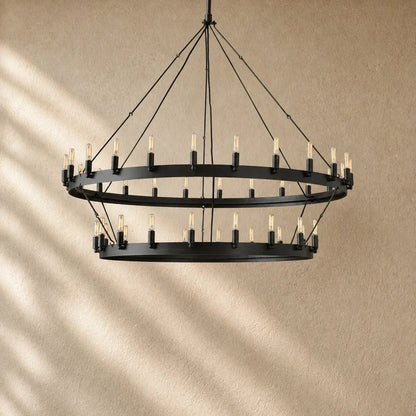 Caminon Vintage 2-Tier Round Chandelier - Zelno