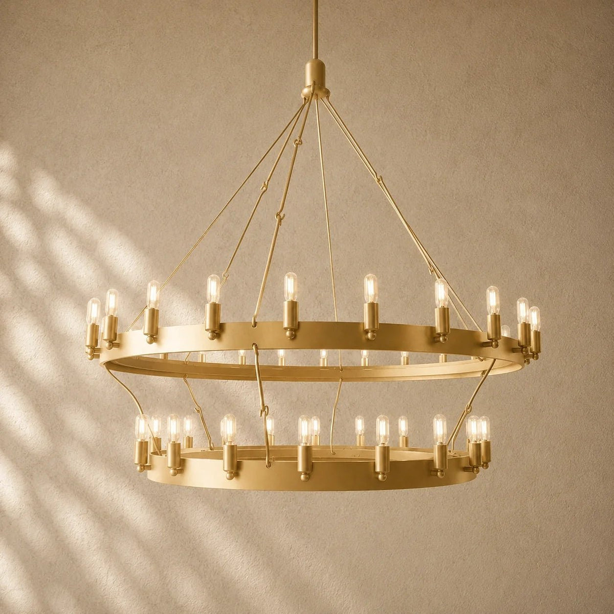 Caminon Vintage 2-Tier Round Chandelier - Zelno