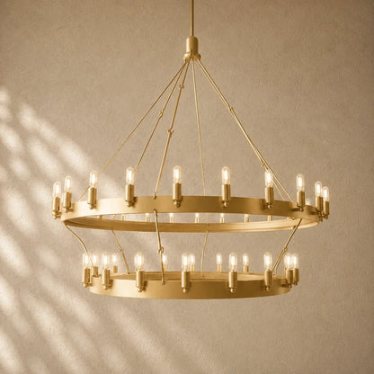 Caminon Vintage 2-Tier Round Chandelier - Zelno