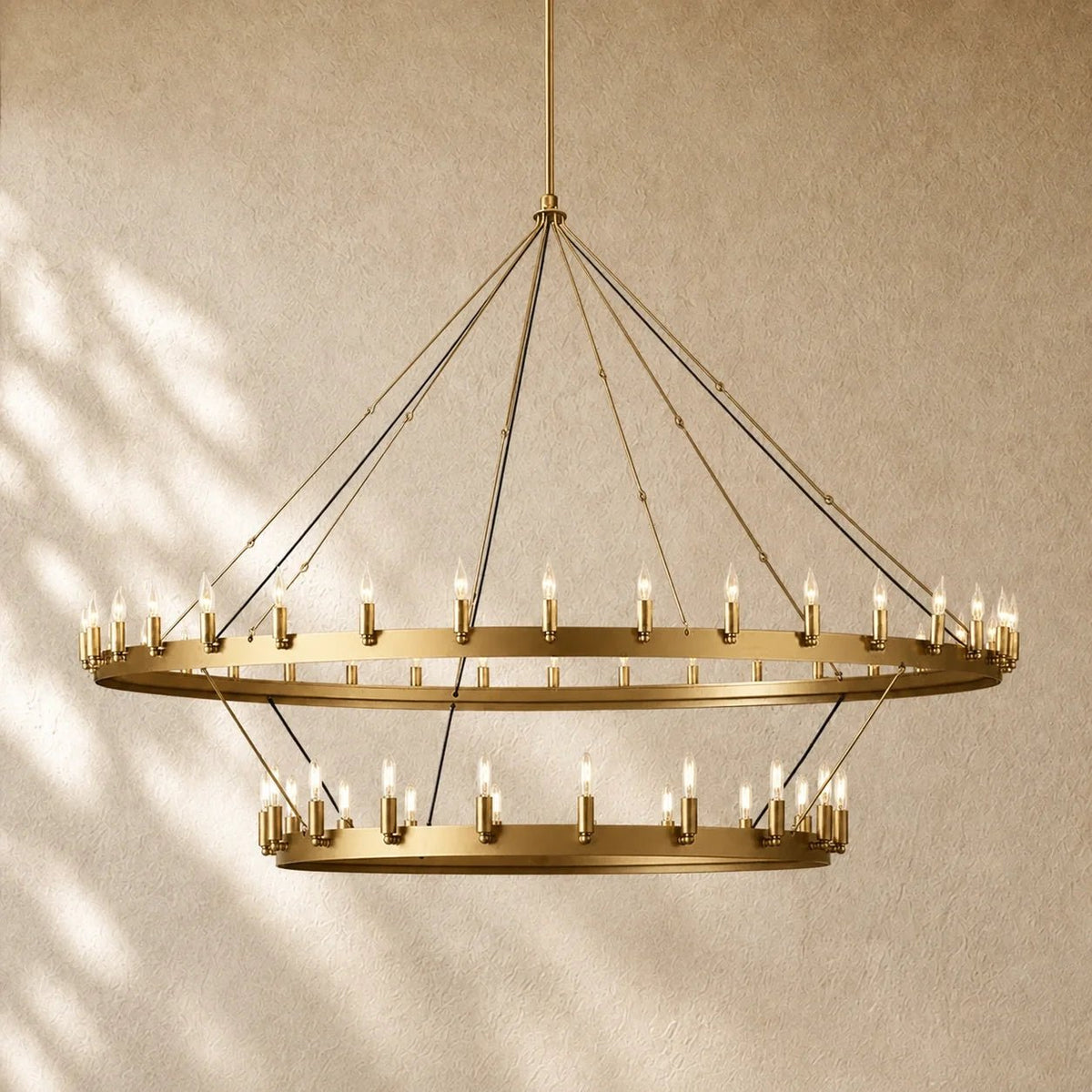 Caminon Vintage 2-Tier Round Chandelier - Zelno