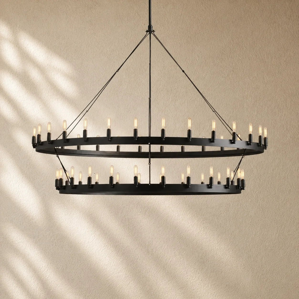 Caminon Vintage 2-Tier Round Chandelier - Zelno