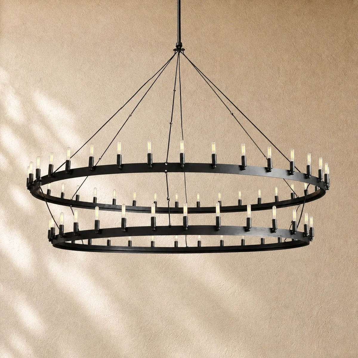 Caminon Vintage 2-Tier Round Chandelier - Zelno