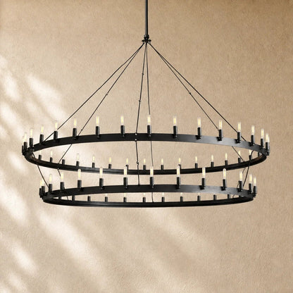 Caminon Vintage 2-Tier Round Chandelier - Zelno