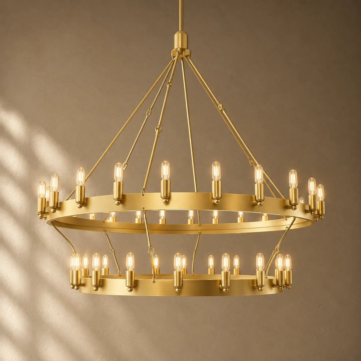 Caminon Vintage 2-Tier Round Chandelier - Zelno