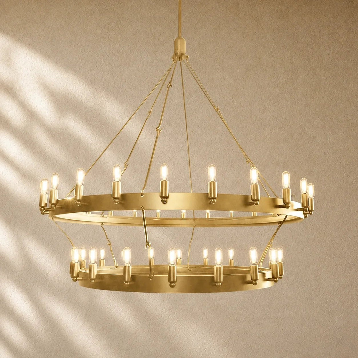 Caminon Vintage 2-Tier Round Chandelier - Zelno