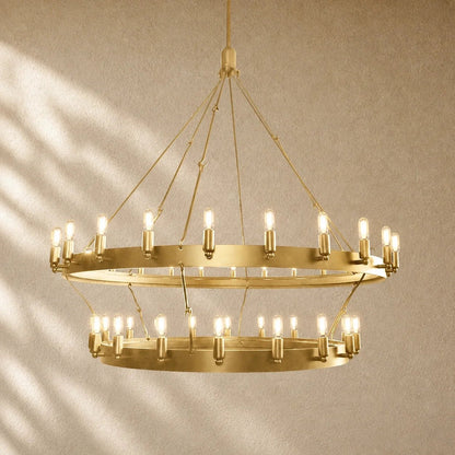 Caminon Vintage 2-Tier Round Chandelier - Zelno