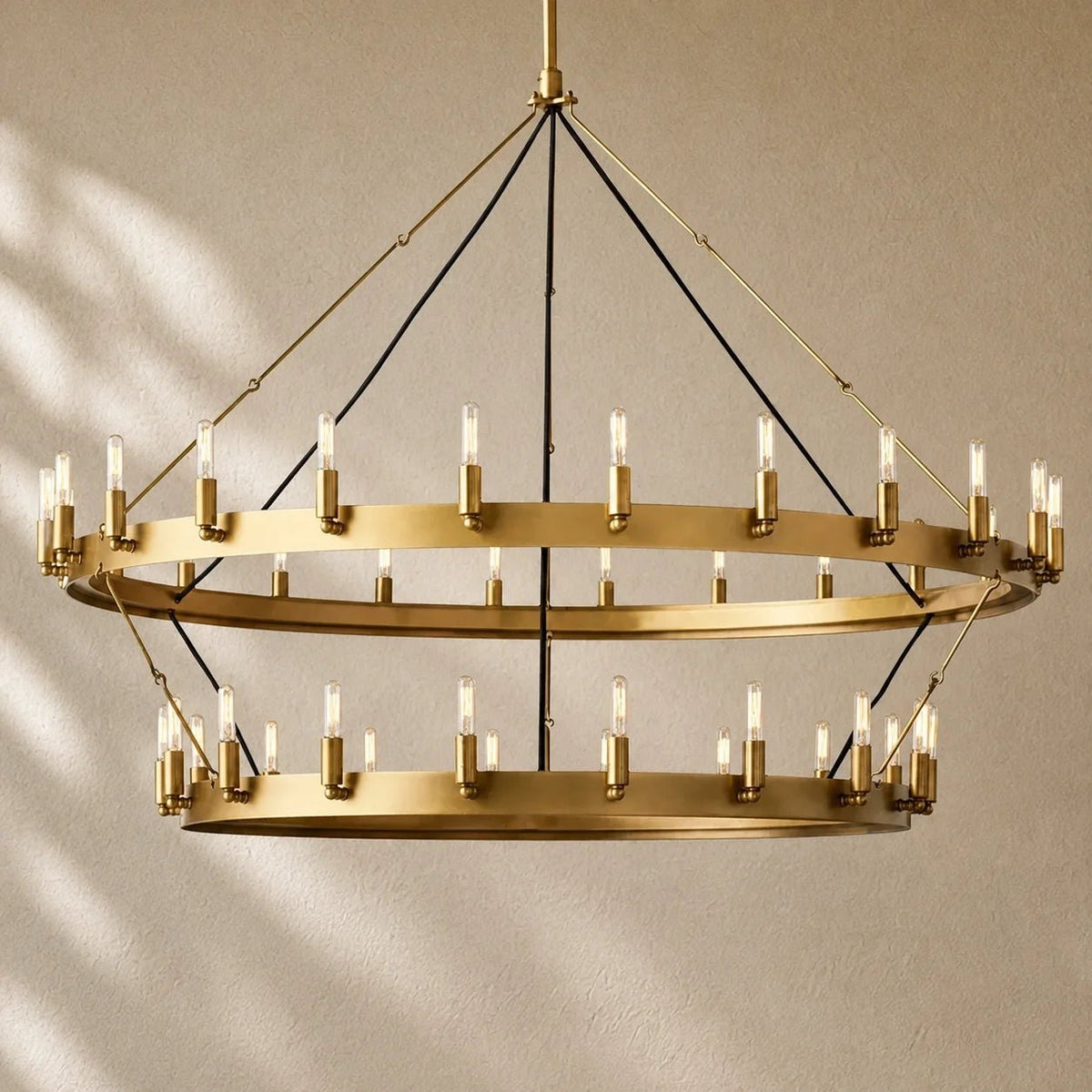 Caminon Vintage 2-Tier Round Chandelier - Zelno