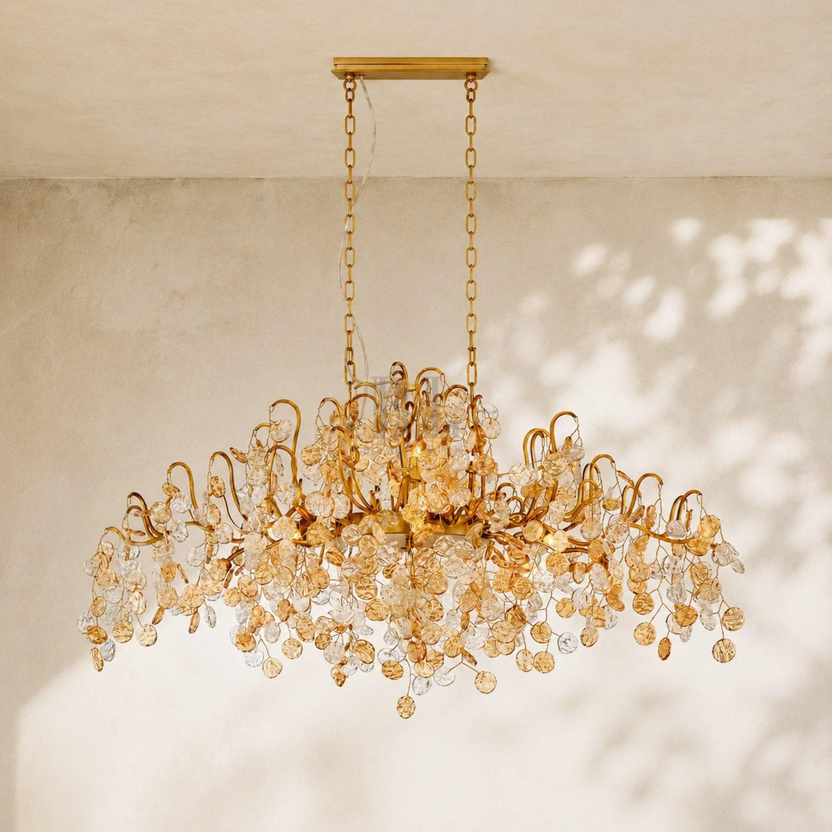 Campo Linear Chandelier 10 Light 45"W - Zelno Lighting