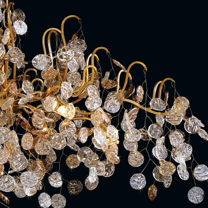 Campo Linear Chandelier 10 Light 45"W - Zelno Lighting