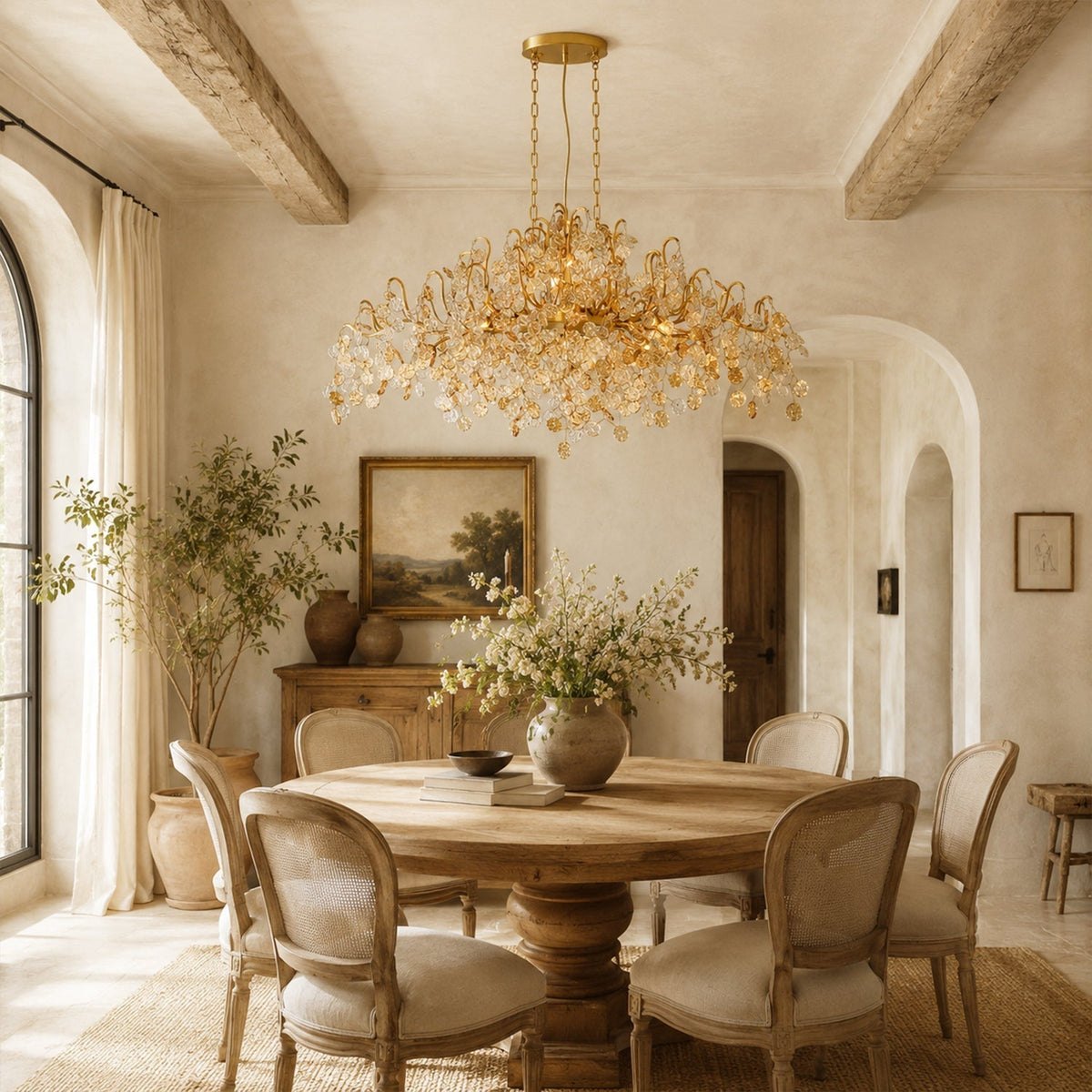 Campo Linear Chandelier 10 Light 45"W - Zelno Lighting