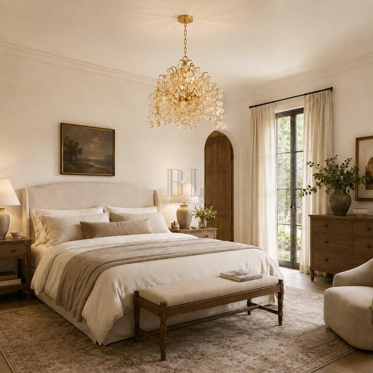 Campo Round Chandelier 11 Light 33"W - Zelno Lighting