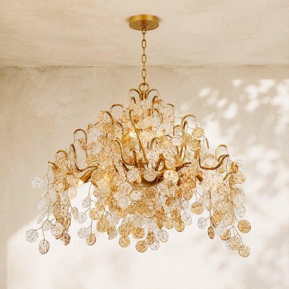 Campo Round Chandelier 11 Light 33"W - Zelno Lighting