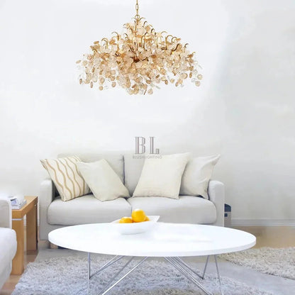 Campo Round Chandelier 8 Light 26"W - Zelno Lighting