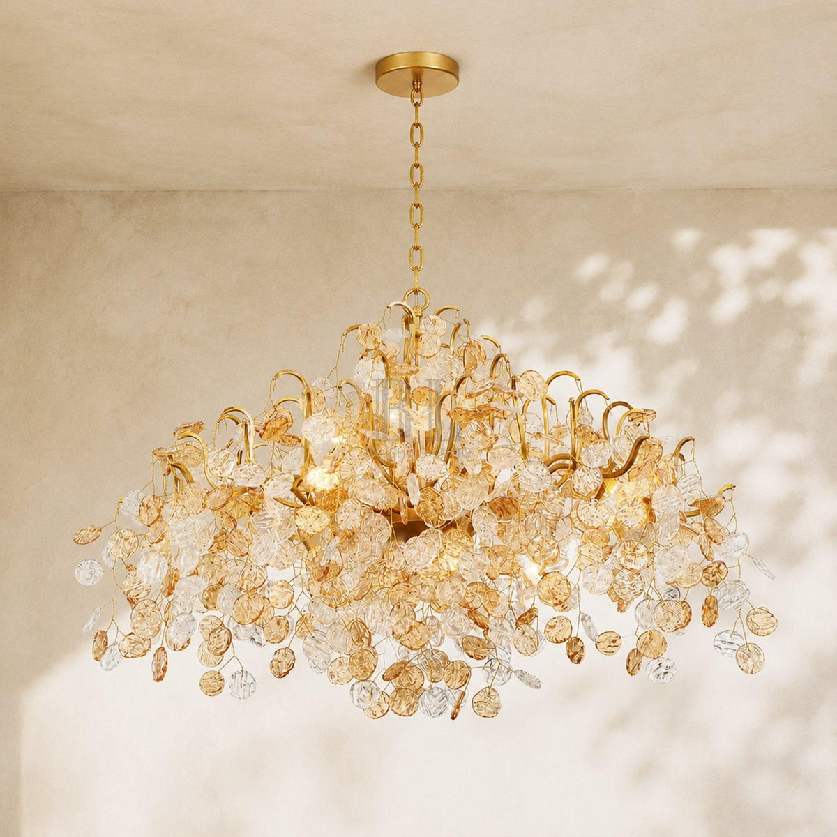 Campo Round Chandelier 8 Light 26"W - Zelno Lighting
