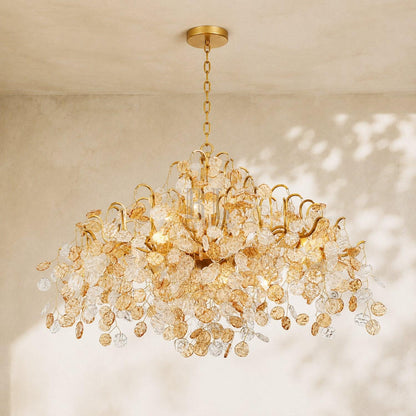 Campo Round Chandelier 8 Light 26"W - Zelno Lighting
