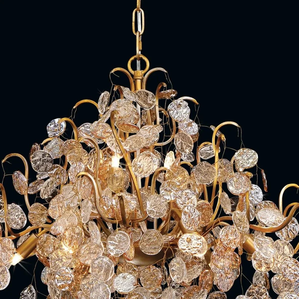 Campo Round Chandelier 8 Light 26"W - Zelno Lighting