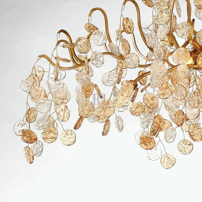 Campo Round Multi-Tier Chandelier 33-Light 47"W - Zelno Lighting