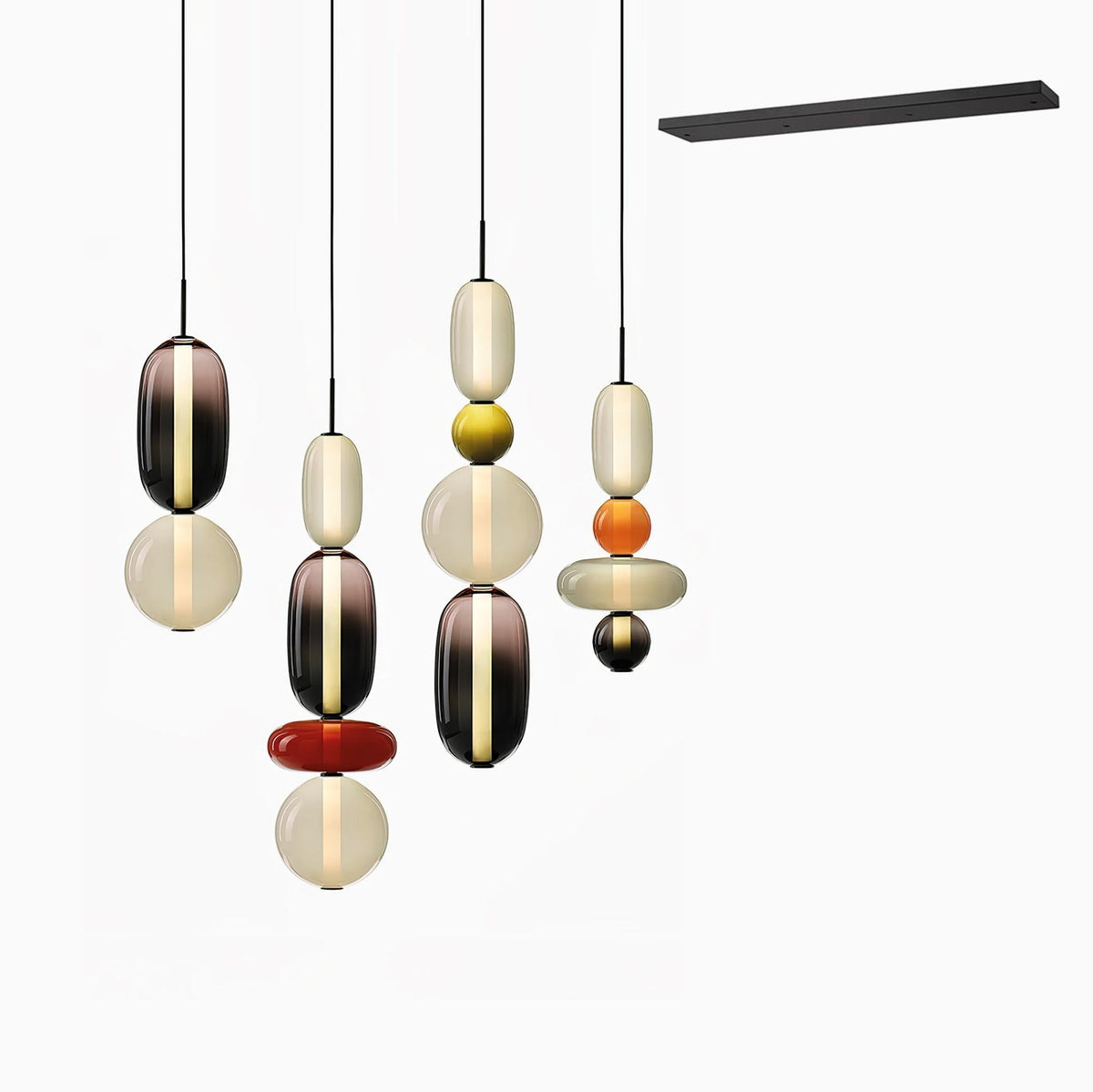 Candied Glass Combo Pendant Light - Zelno Lighting