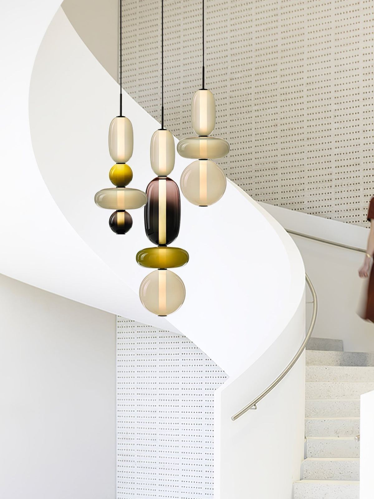 Candied Glass Combo Pendant Light - Zelno Lighting