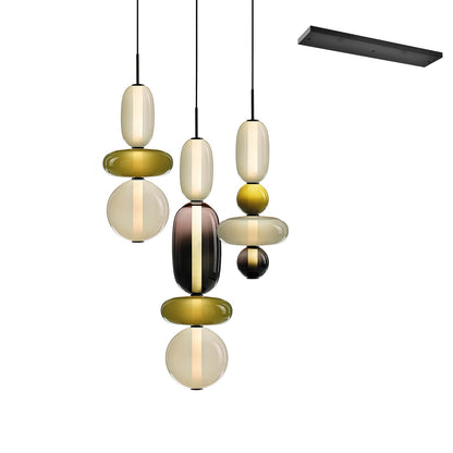 Candied Glass Combo Pendant Light - Zelno Lighting